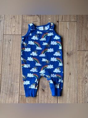 Hanna Andersson Baby Print Overalls size 3-6 Months